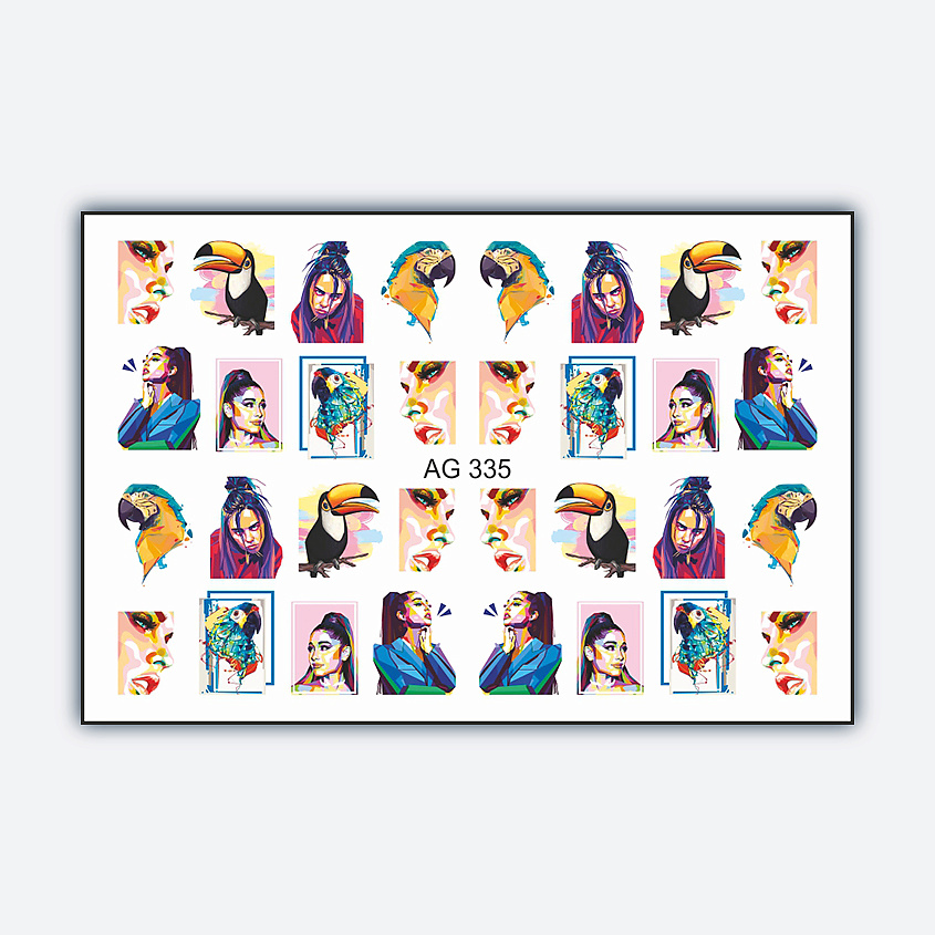 Изображение товара FREEDECOR Слайдер дизайн Имитация Аэрографии Super Star 1 шт для ногтей