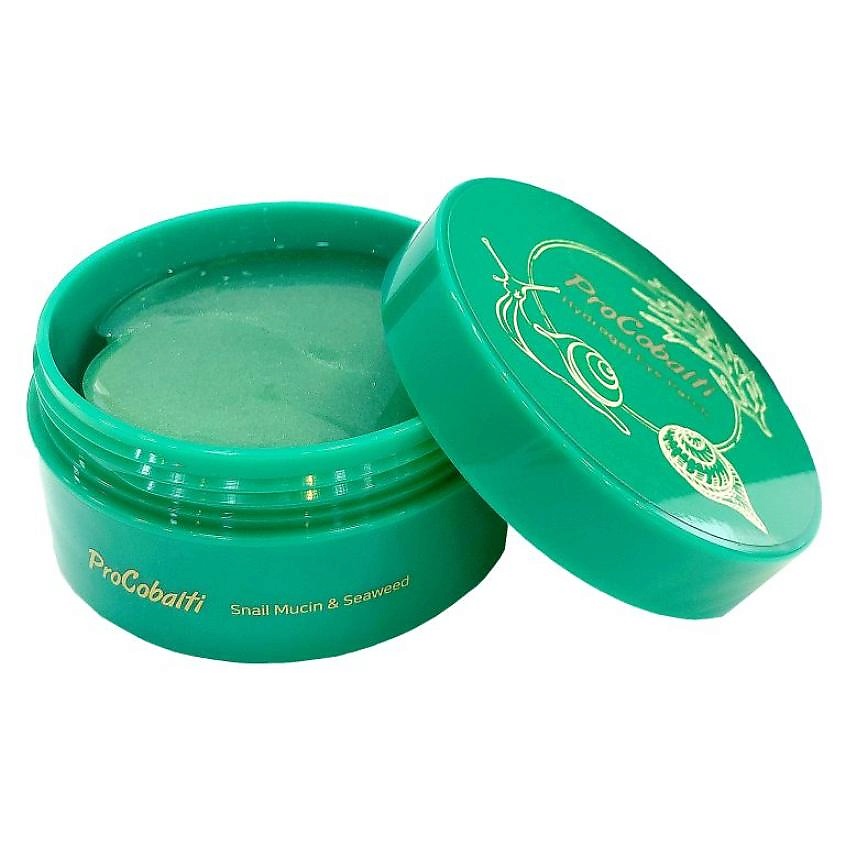 Изображение товара PROCOBALTI Гидрогелевые патчи для области вокруг глаз с муциномулитки и морскими водорослями, 60 шт