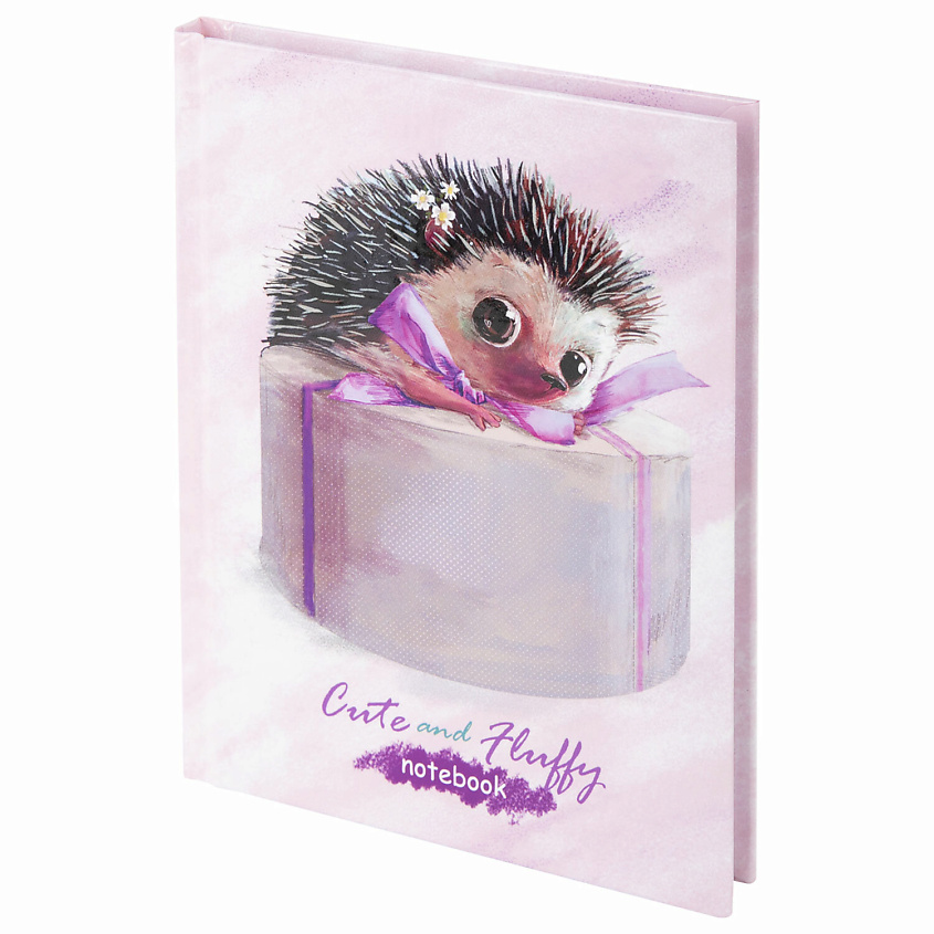 Изображение товара BRAUBERG Блокнот А6, твёрдый, клетка KIDS, Ёжик, 80 листов