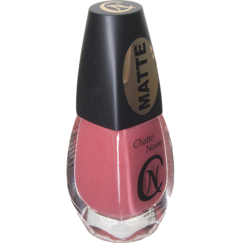Изображение товара CHATTE NOIRE Лак для ногтей матовый тон 833 розовый, 15 оттенков, быстро сохнущий