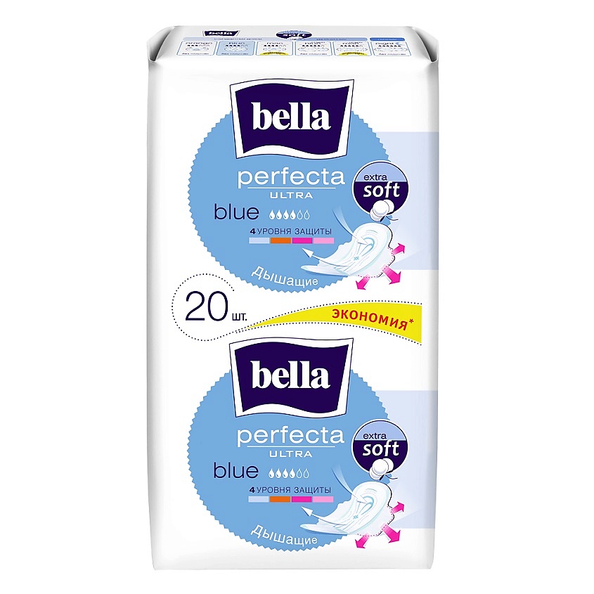 Изображение товара BELLA Прокладки ультратонкие Perfecta Ultra Blue, 20 шт.