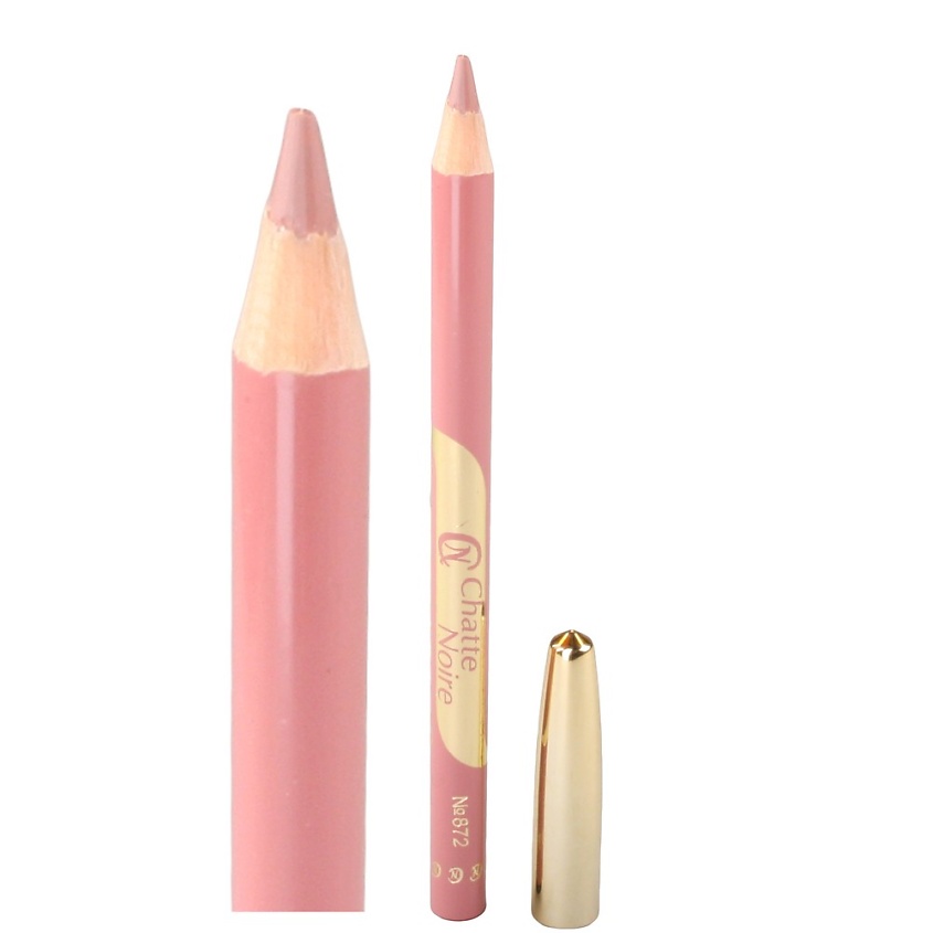 Изображение товара Карандаш для губ CHATTE NOIRE 872 - светлый бежево-сиренево-розовый, гипоаллергенный