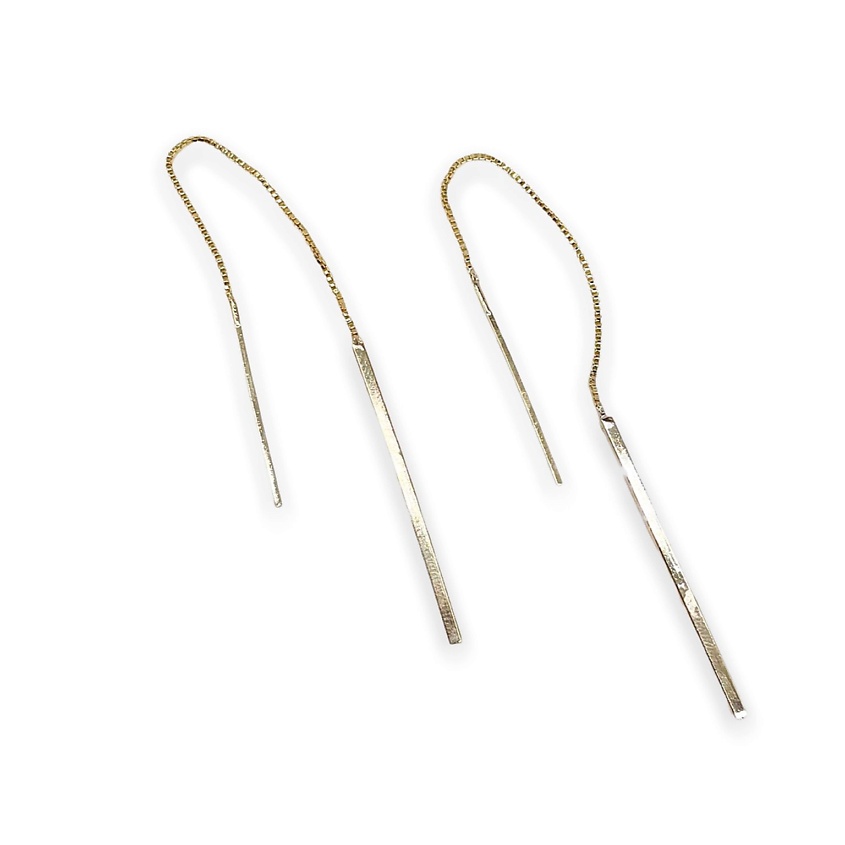 Изображение товара FOROSTINA.K Серьги Палочки, цвет: золотой