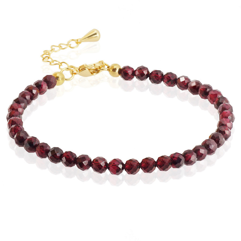 Изображение товара ALERIE-ACCESSORIES Браслет из натурального граната Miniature Garnet, цвет: Бордовый