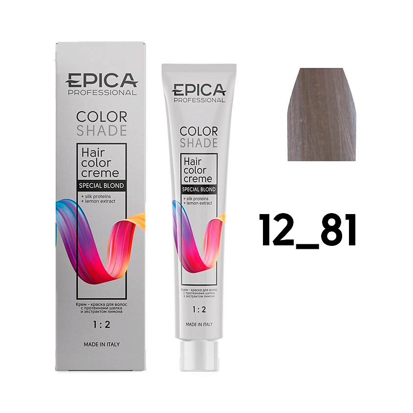 Изображение товара EPICA PROFESSIONAL Крем-краска Colorshade, 12.81 специальный блондин жемчужно-пепельный 100 мл