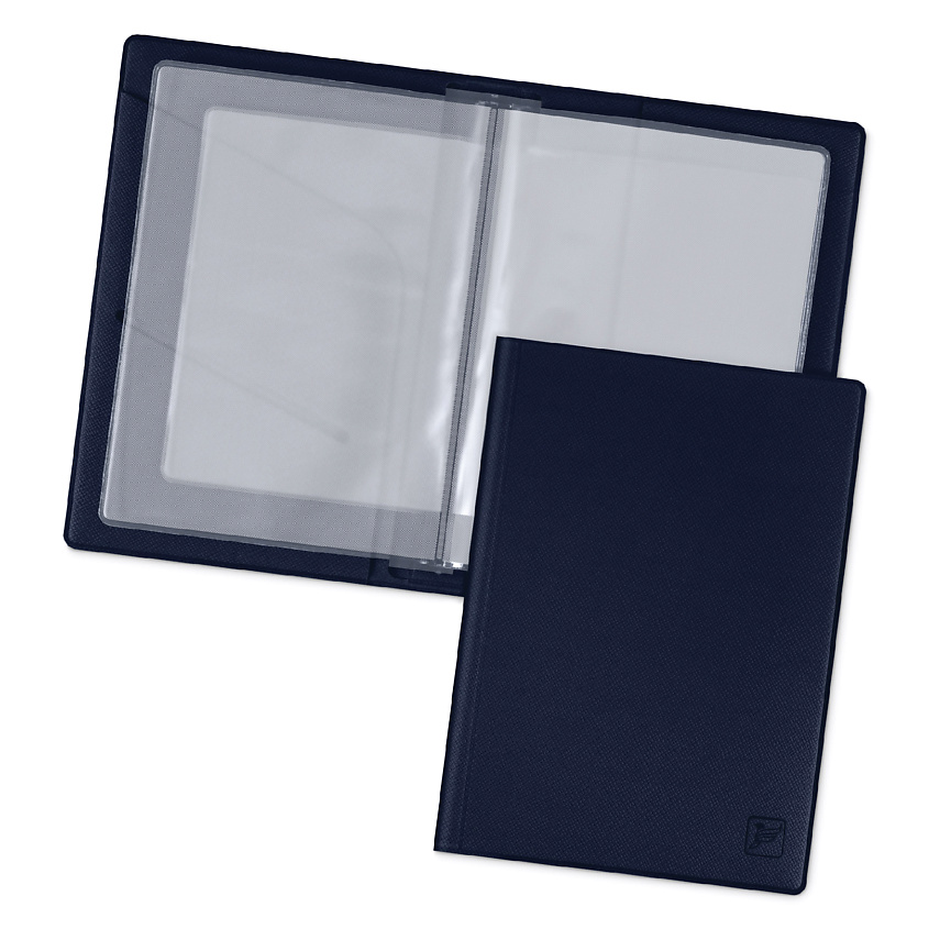 Изображение товара FLEXPOCKET Обложка для автодокументов из экокожи с прозрачными вкладышами, цвет: Синий