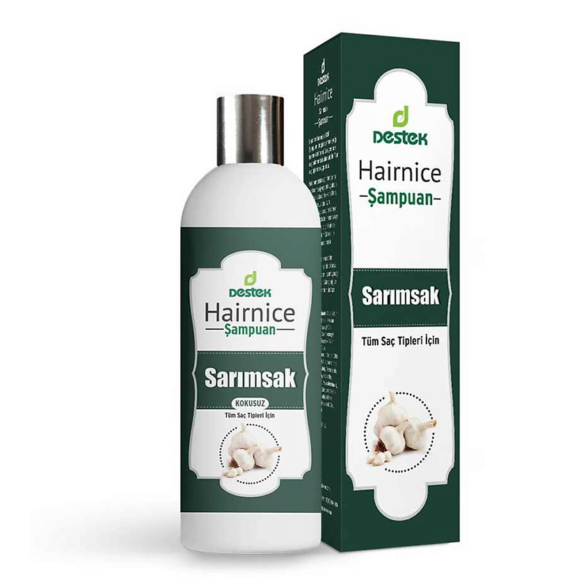 Изображение товара Дестек шампунь для волос с маслом чеснока укрепляющий и питательный 330 мл