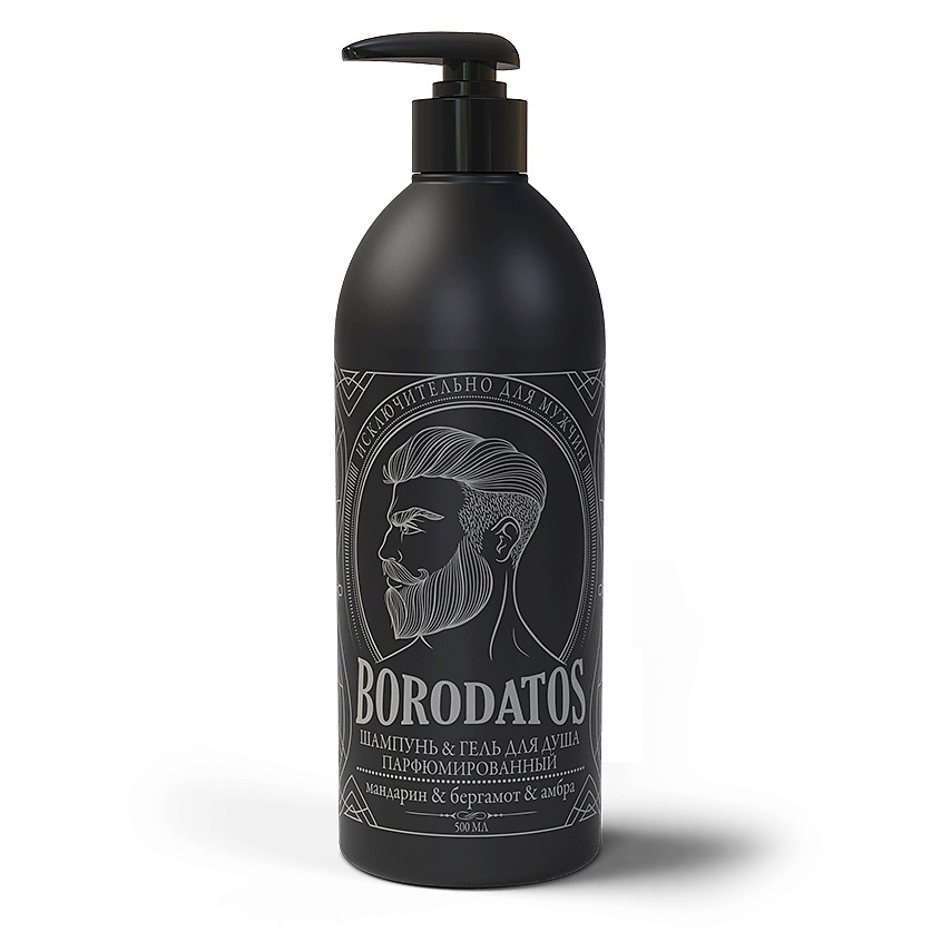 Изображение товара BORODATOS Шампунь-гель для душа "Borodatos", 500 мл