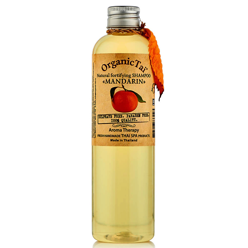 Изображение товара ORGANICTAI Натуральный укрепляющий шампунь для волос «МАНДАРИН», 260 мл