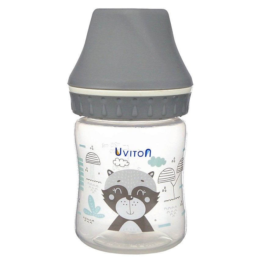 Изображение товара UVITON Бутылочка с широким горлышком 125 мл, цвет: Серый