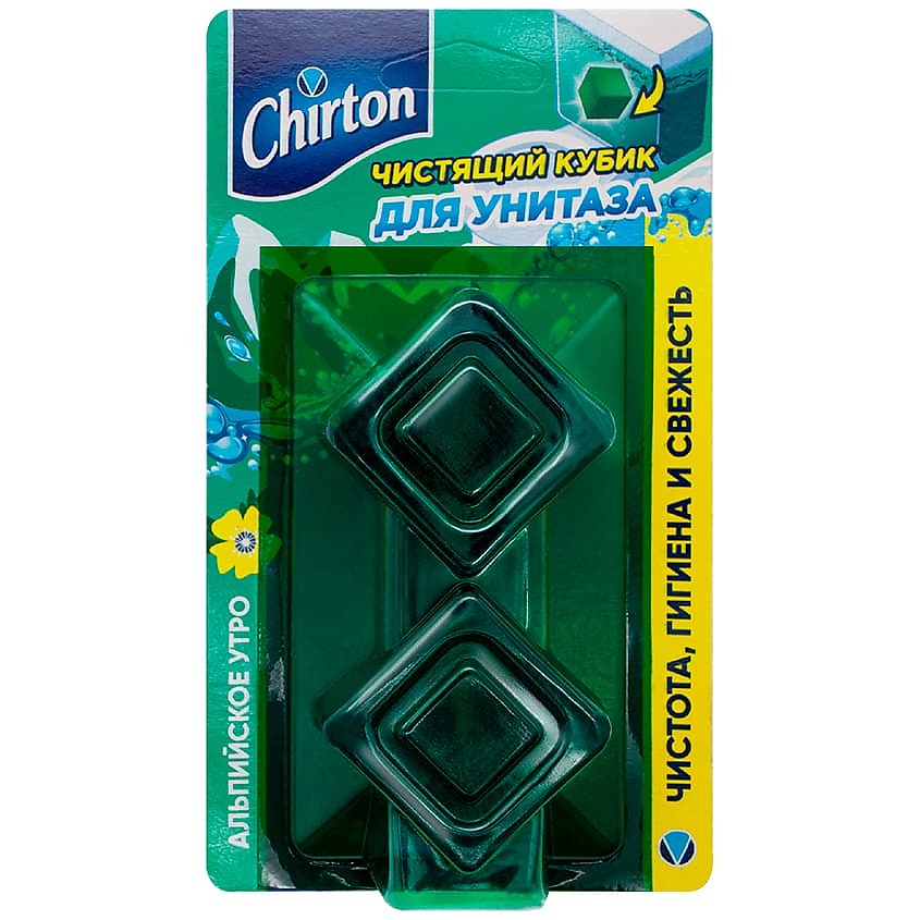 Изображение товара CHIRTON Чистящие таблетки для унитаза "Альпийское Утро", 2х50 г