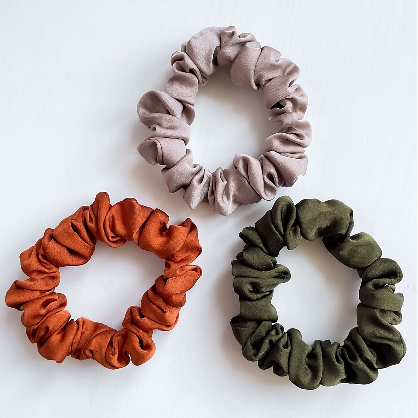 Изображение товара 8 HORAS OF SILK Набор из 3 узких резинок, Количество в наборе: 3 штуки; цвет: темно-оранжевое