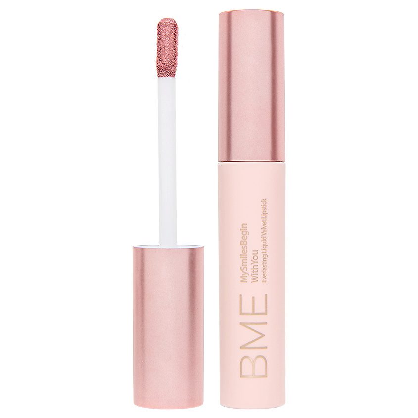 Изображение товара BME Стойкая жидкая вельветовая помада – MySmileBeginsWithYou, № 405, 5 мл