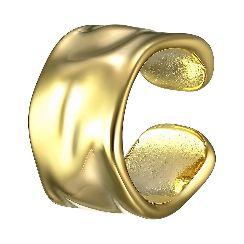 Изображение товара Золотистый кафф из мятого металла UVI JEWELLERY женское украшение