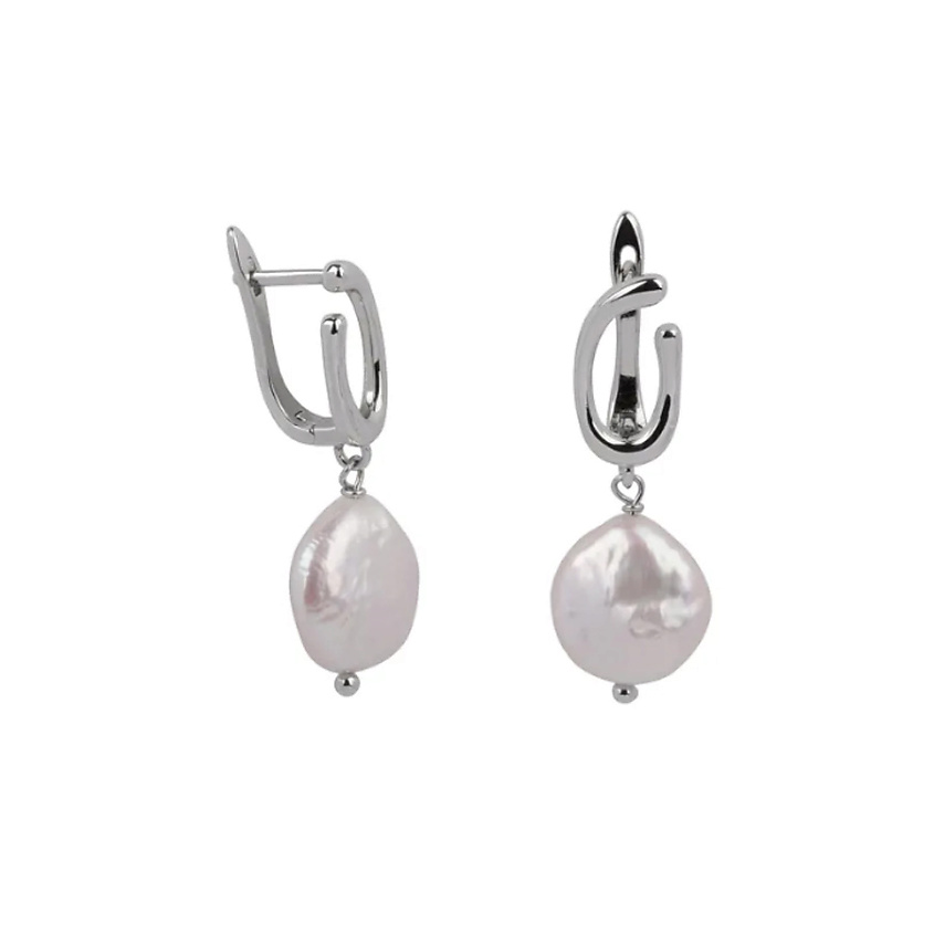 Изображение товара MORZA Серьги с барочными жемчужинами, Серебряный