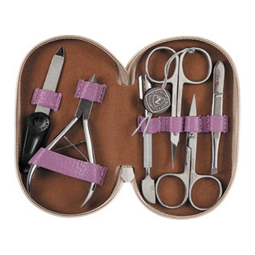 Изображение товара ZINGER Набор для маникюра и педикюра Classic MS-71052, сиреневый