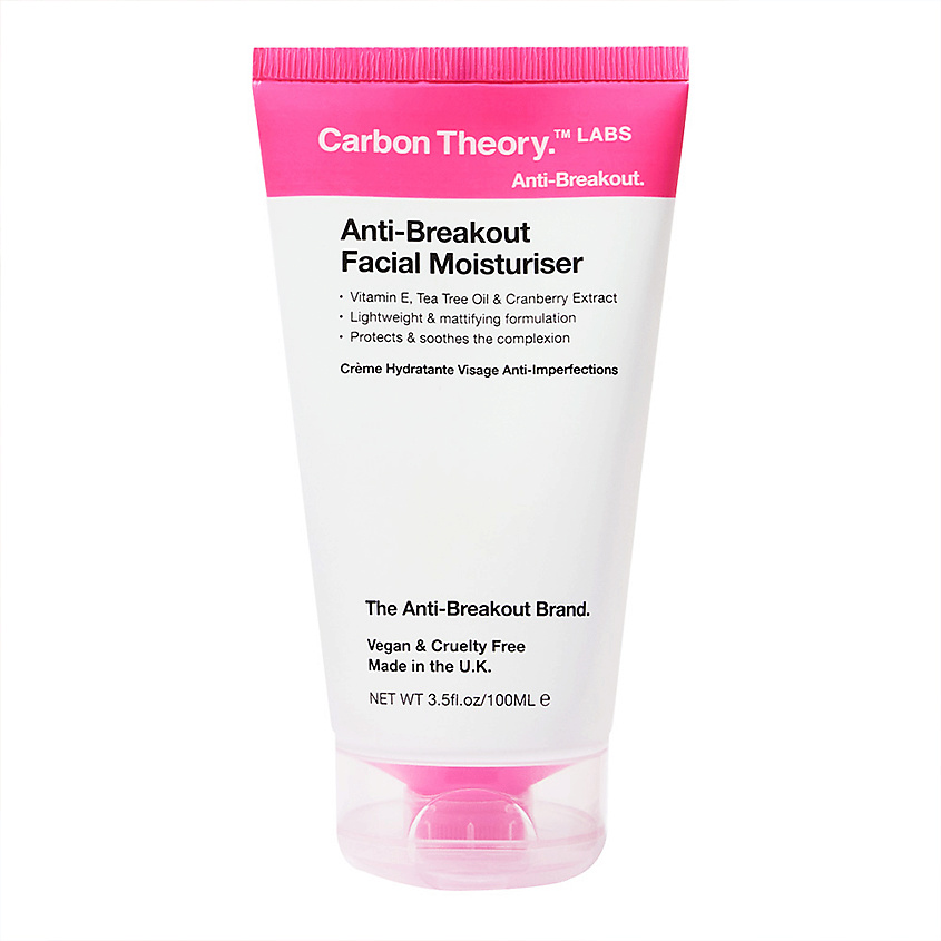 Изображение товара CARBON THEORY Крем для лица увлажняющий Tea Tree Oil & Vitamin E Moisturizer, 100 мл