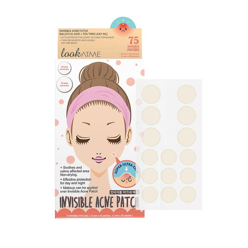Изображение товара LOOK AT ME Патчи для лица против проблем с кожей Invisible Acne Patch, 75 шт.