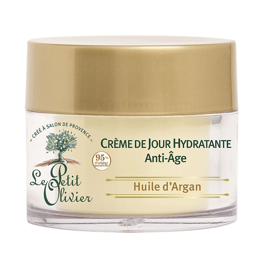 Изображение товара LE PETIT OLIVIER Крем для лица дневной антивозрастной увлажняющий для всех типов кожи с маслом Арганы Huile d'Argan Crème de Jour, 50 мл