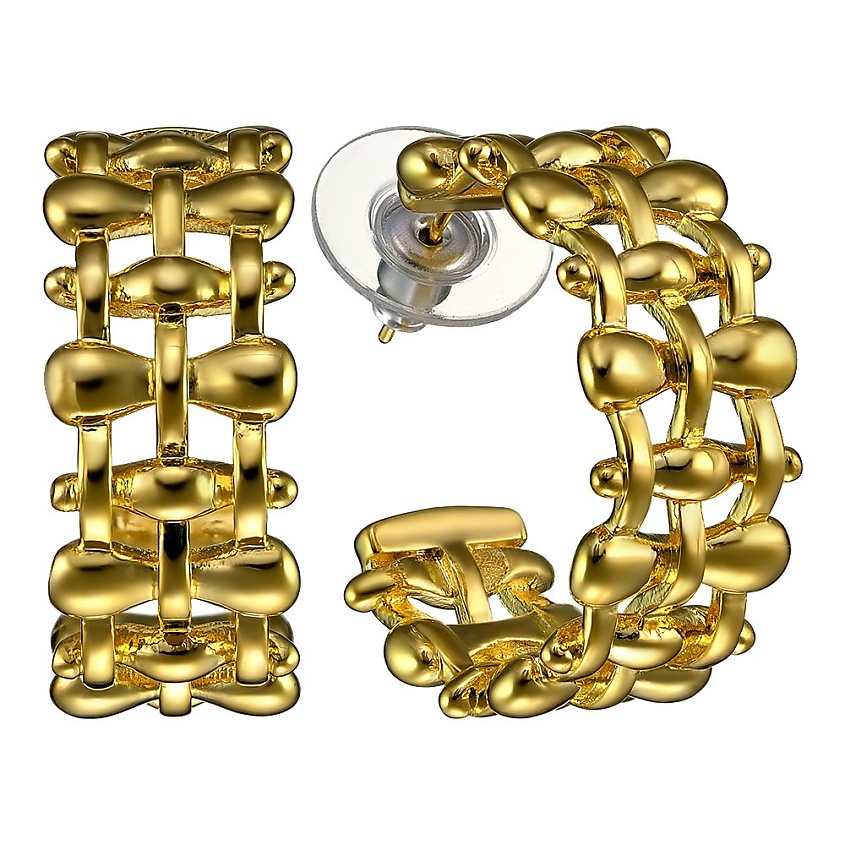 Изображение товара UVI JEWELLERY Фактурные Золотистые серьги, золотой