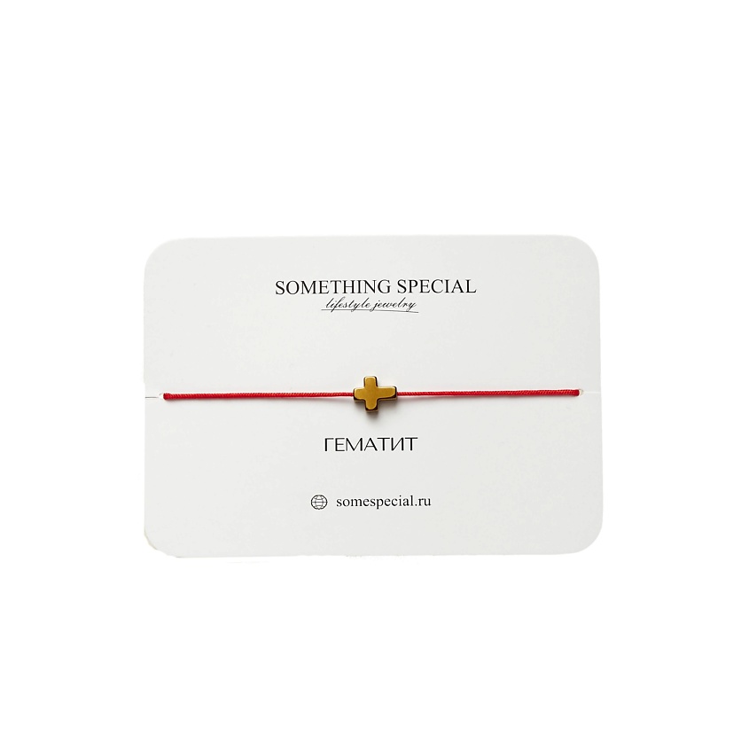 Изображение товара SOMETHING SPECIAL LIFESTYLE JEWELRY Браслет с золотым крестом на красной нити, цвет: Красный, размер: 14-21