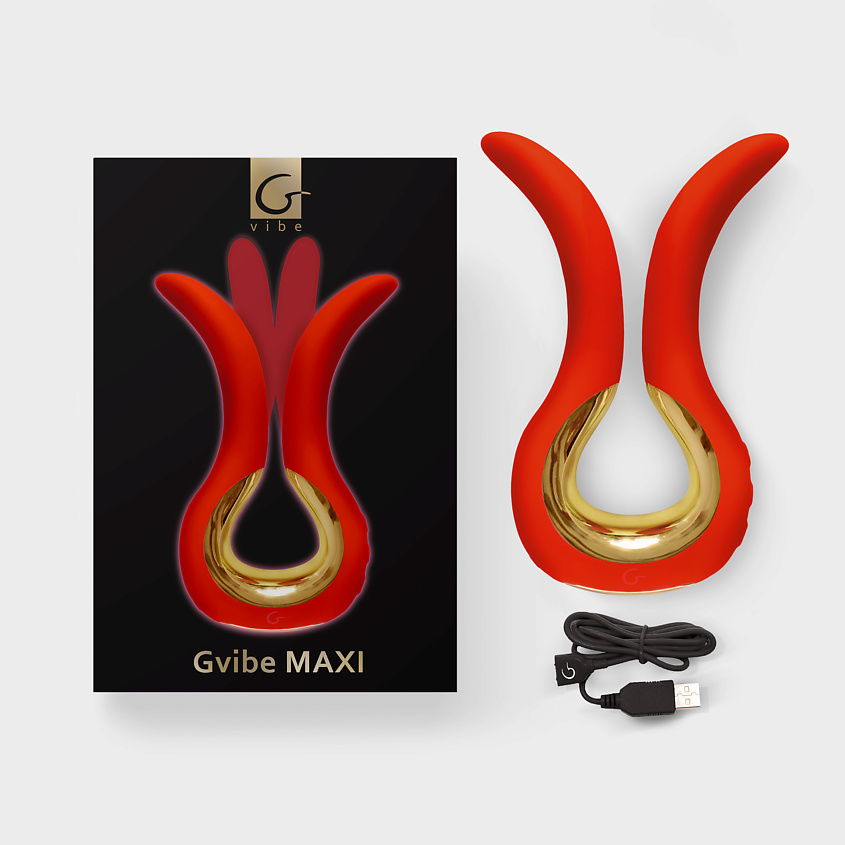 Изображение товара Глубокий универсальный вибратор Gvibe Maxi Chilli Coral с двойной стимуляцией