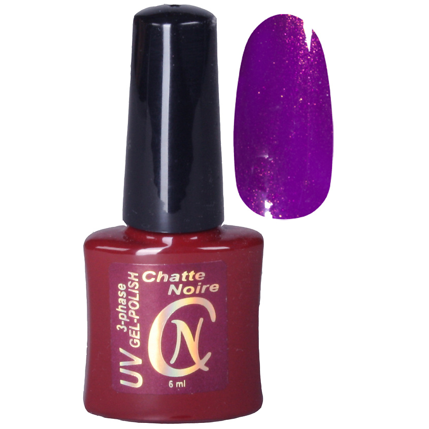 Изображение товара Гель-лак CHATTE NOIRE Lilac 1045 с золотым перламутром
