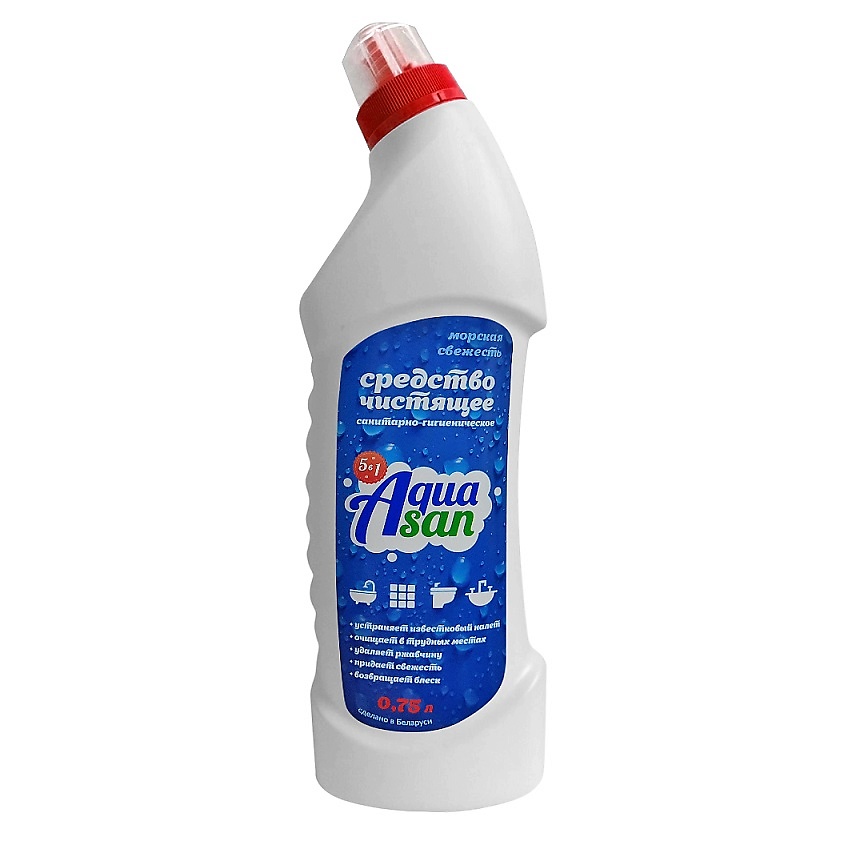 Изображение товара AQUASAN Средство чистящее 5в1 "Морская свежесть", 1 шт.