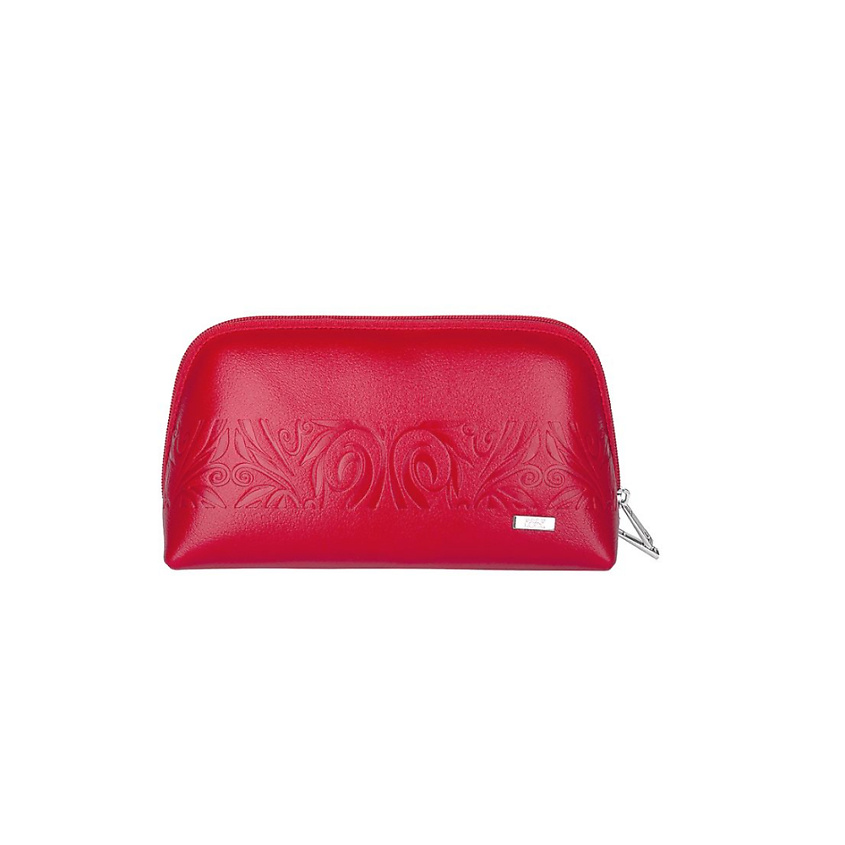 Изображение товара Косметичка ESSE ПРЕТТИ из натуральной кожи Красная вместительная