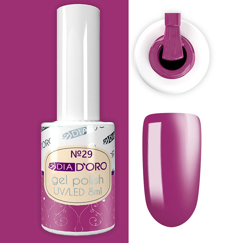Изображение товара DIA D`ORO Гель-лак Classics Professional NEON, №29 Ярко-фиолетовый