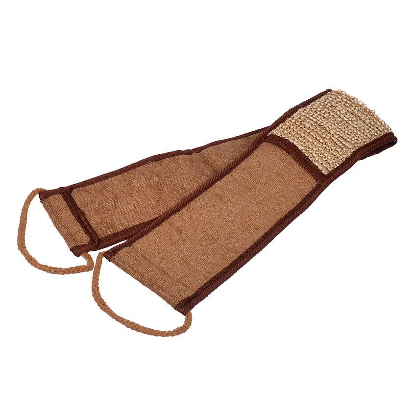 Изображение товара БАННЫЕ ШТУЧКИ Мочалка из рами, лента, с веревочными ручками, 1 шт