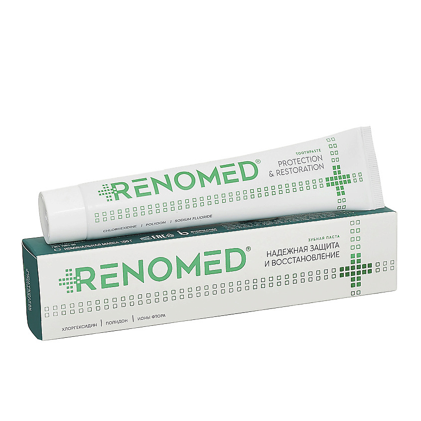 Изображение товара Зубная паста Renomed Надежная защита и восстановление 100 г для взрослых