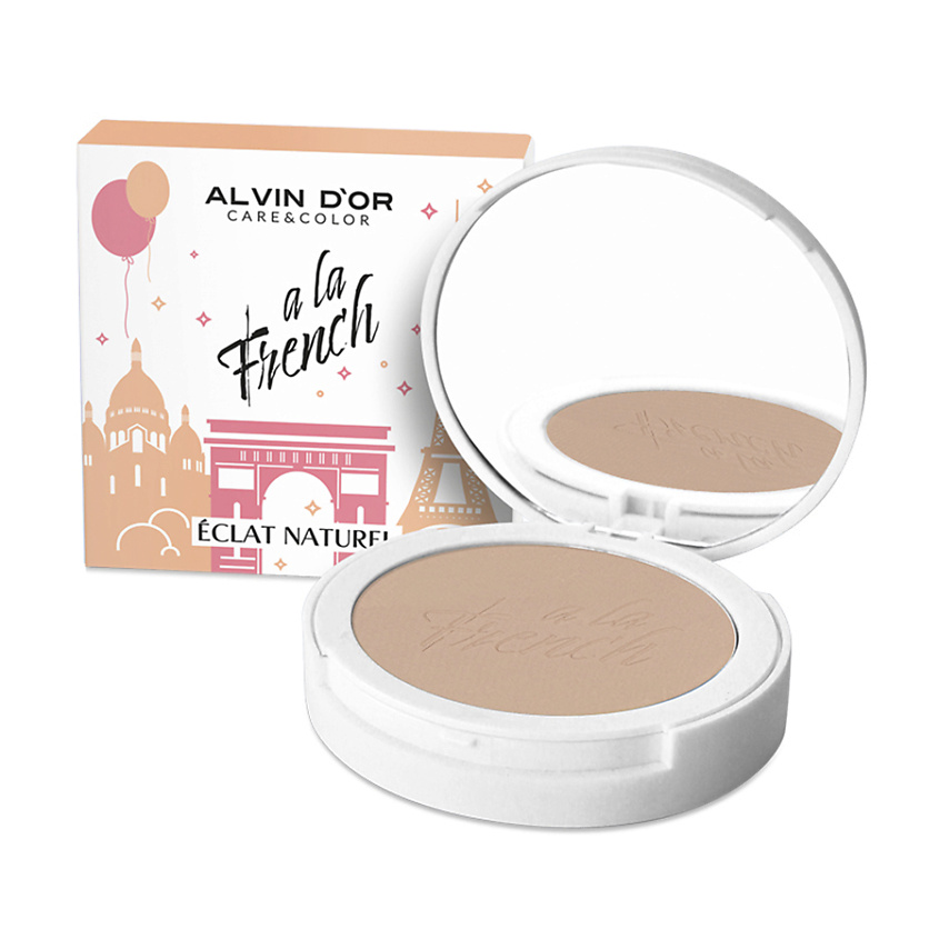 Изображение товара Компактная пудра ALVIN D'OR фиксирующая матирующая для лица
