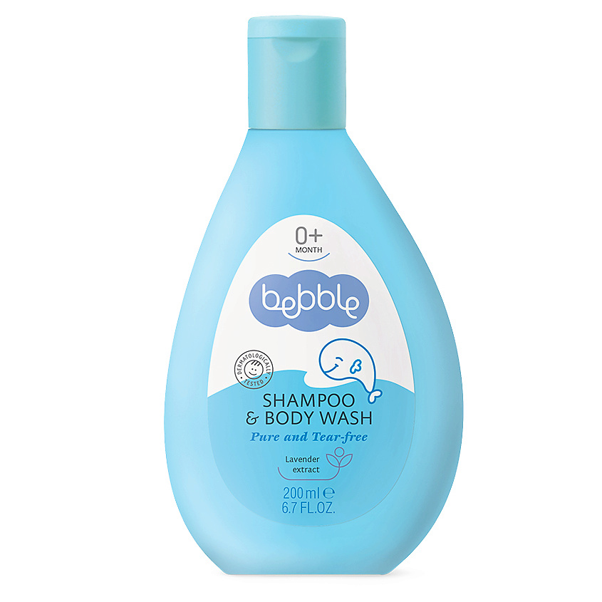 Изображение товара BEBBLE Шампунь для волос и тела детский Shampoo & Body Wash 0+, 200 мл