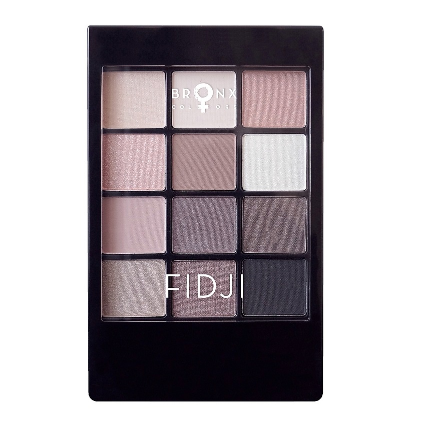 Изображение товара BRONX COLORS Палетка теней для век Fidji, 12 оттенков, 12 г