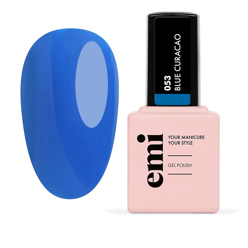 Изображение товара Гель-лак для ногтей EMI Синий 9 мл стойкий и насыщенный цвет