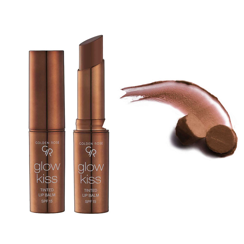 Изображение товара GOLDEN ROSE Тинт-бальзам для губ Glow Kiss Tinted Lip Balm, Choco Cake, №06