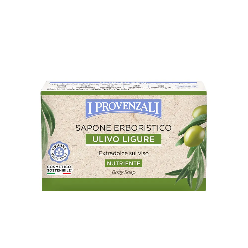 Изображение товара Твердое мыло I PROVENZALI с маслом оливы для чувствительной кожи 95% натуральных компонентов