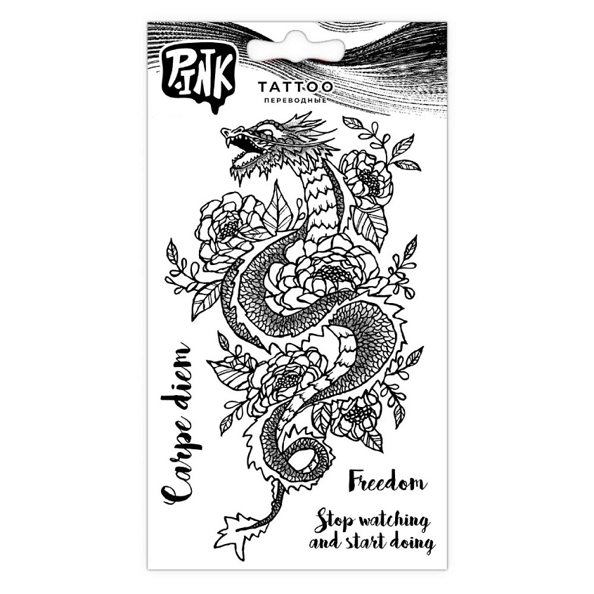 Изображение товара P.INK Наклейки-тату переводные Восточный дракон, 1 шт.