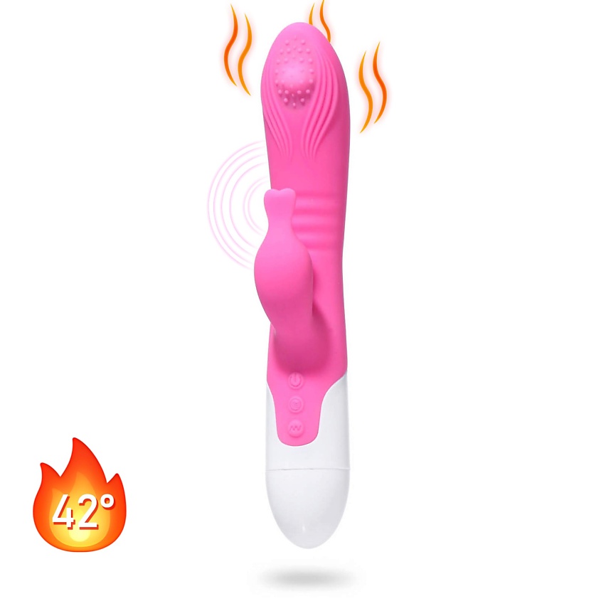 Изображение товара ОКИ-ЧПОКИ Вибратор с нагревом, Розовый