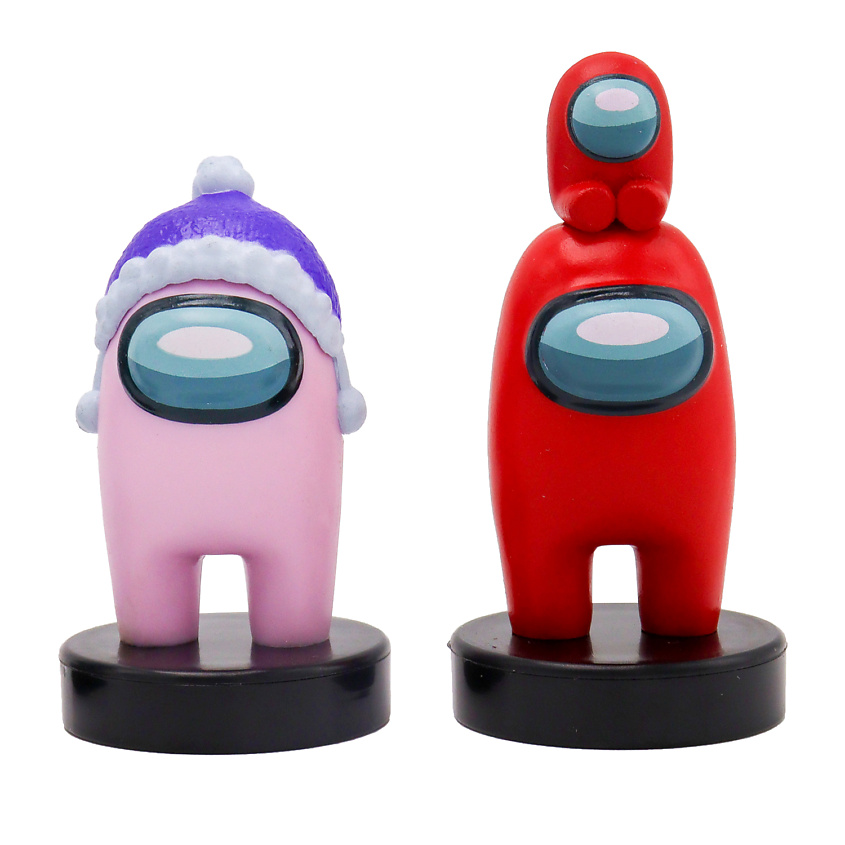 Изображение товара Набор фигурок-штампиков Among Us 3 серия, коллекция героев с игрушками