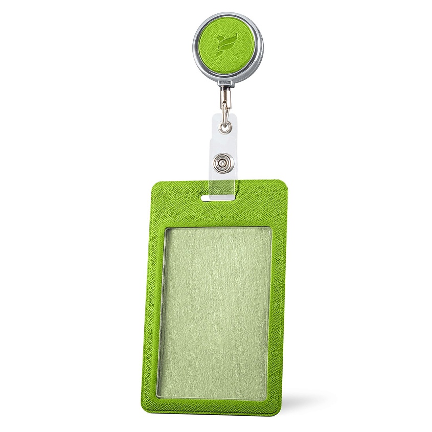 Изображение товара FLEXPOCKET карман для пропуска из экокожи с рулеткой зеленый