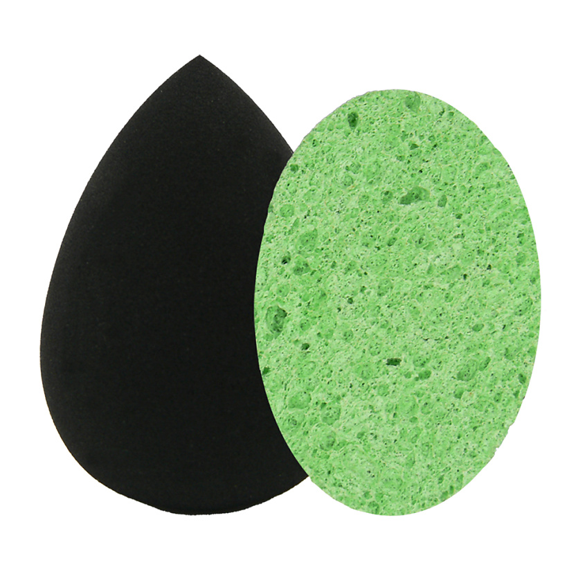 Изображение товара SHINEWELL Спонжи для нанесения и удаления макияжа, набор каплевидный и овальный, 2 шт.