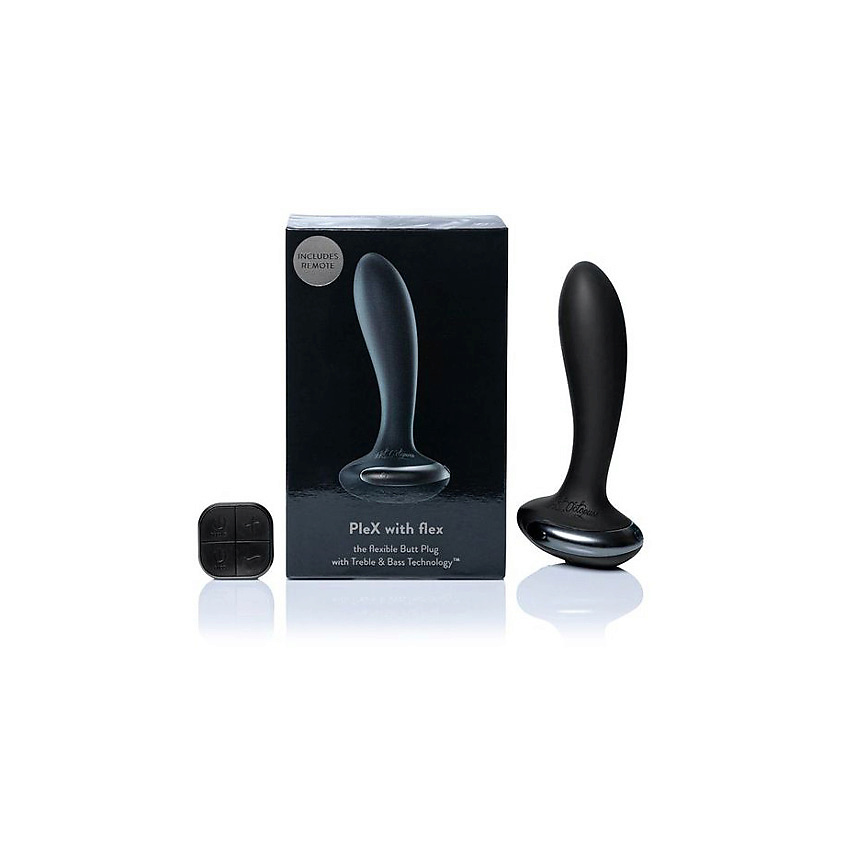 Изображение товара Анальная вибропробка HOT OCTOPUSS Plex с технологией Treble and Bass водонепроницаемая