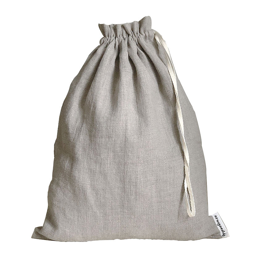 Изображение товара ФРУКТОВКА.РФ Мешочки для хранения льняной, Серый