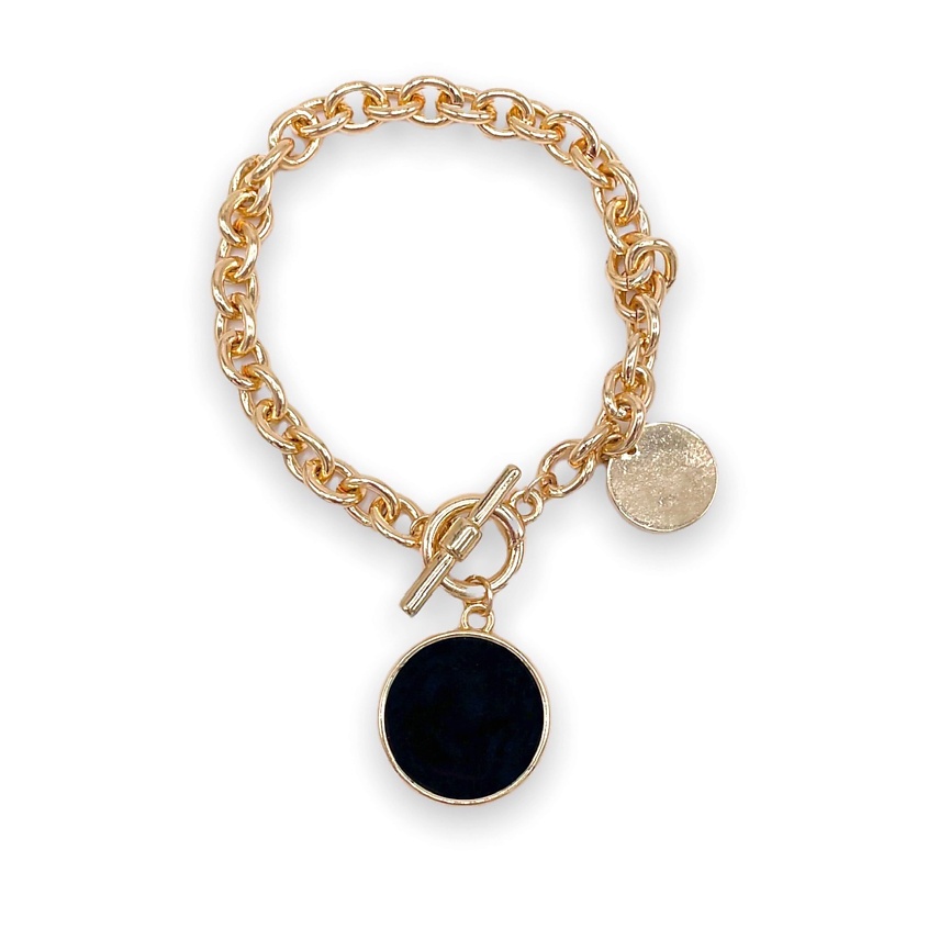 Изображение товара FOROSTINA.K Браслет День и ночь Black, Цвет вставки: черный