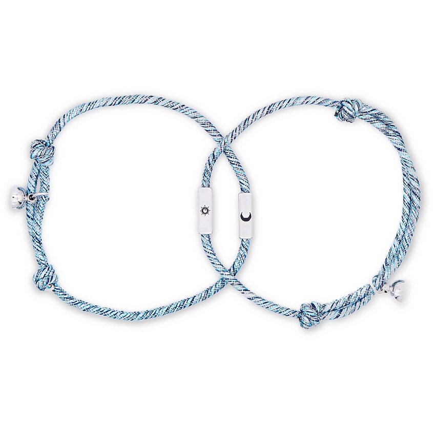 Изображение товара TUATA Браслет парный для влюбленных на магнитах, цвет: Серый