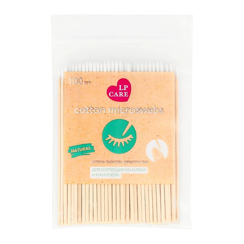 Изображение товара LP CARE Палочки ватные супер тонкие, 100 шт