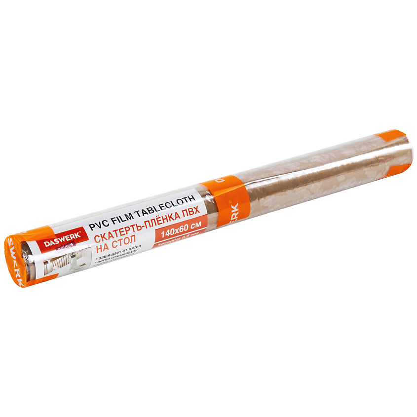 Изображение товара Гибкая прозрачная скатерть-плёнка ПВХ 140х60 для дома и кафе DASWERK