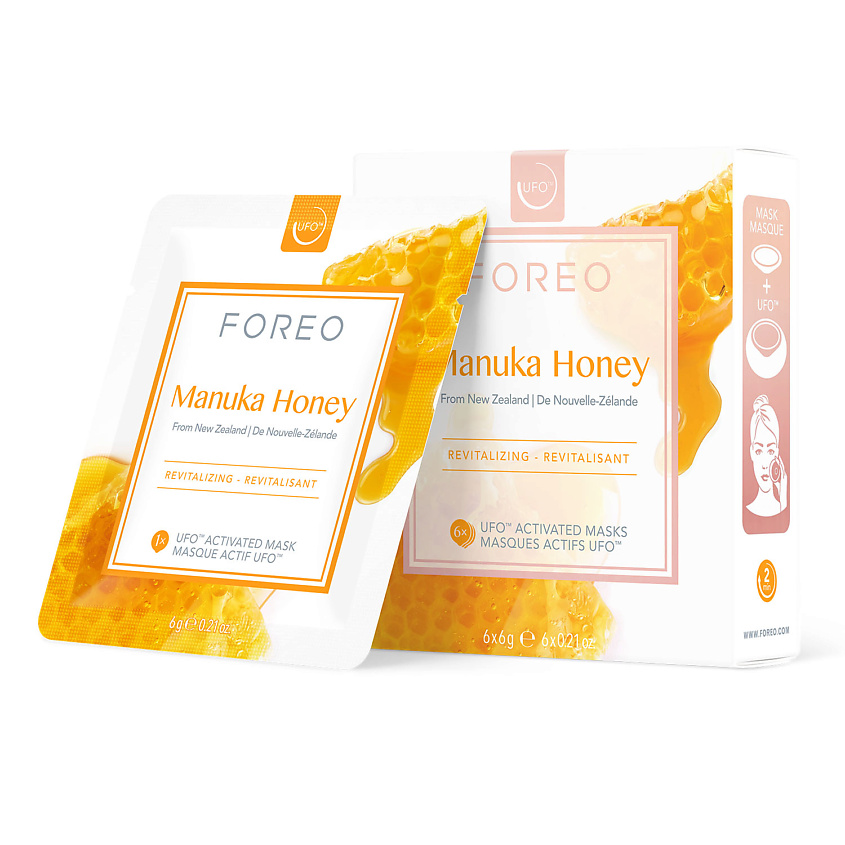 Изображение товара FOREO Омолаживающая маска для лица Manuka Honey для UFO/UFO mini, 6х6г